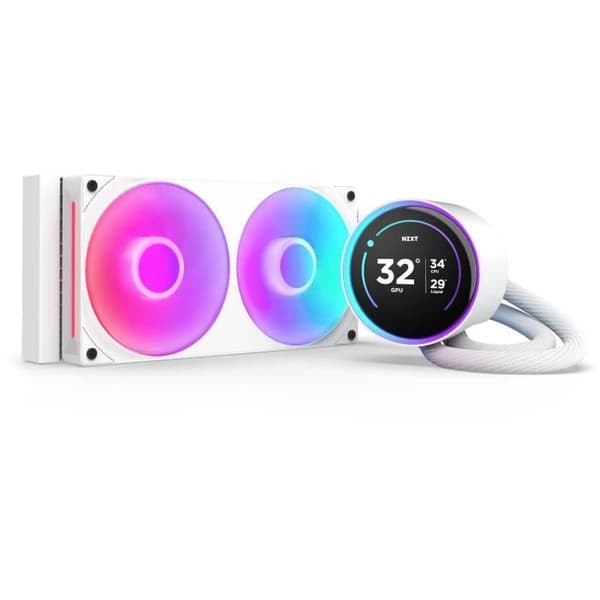 NZXT Kraken Elite 240 RGB - CPU AIO vätskekylare - 240mm radiator - F240 RGB-fläkt - IPS LCD 2,72'