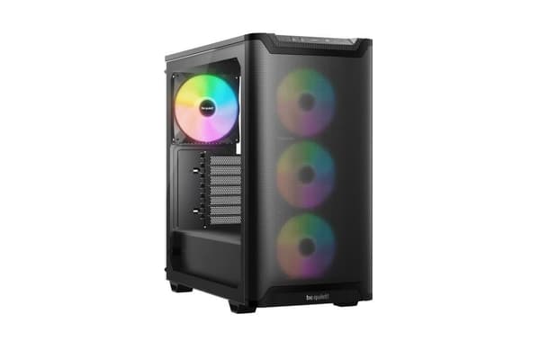 Case be quiet ren base 501 lx (miditower, case-produktet har gennemsigtigt panel, medfølger ikke, atx, microatx, miniitx), Be quiet Sort