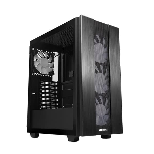 Case hunter 2 (miditower, ingår ej, atx, microatx, miniitx, färg svart, gs-02b-op), Chieftec