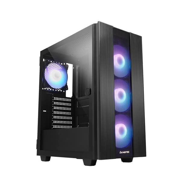 Case hunter 2 (miditower, ingår ej, atx, microatx, miniitx, färg svart, gs-02b-op), Chieftec Svart