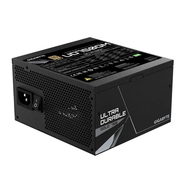 Strømforsyning gp-ud750gm (750 watt, effektivitet 80 pluss gull, pfc active, mtbf 100000 timer, gp-ud750gm), Gigabyte