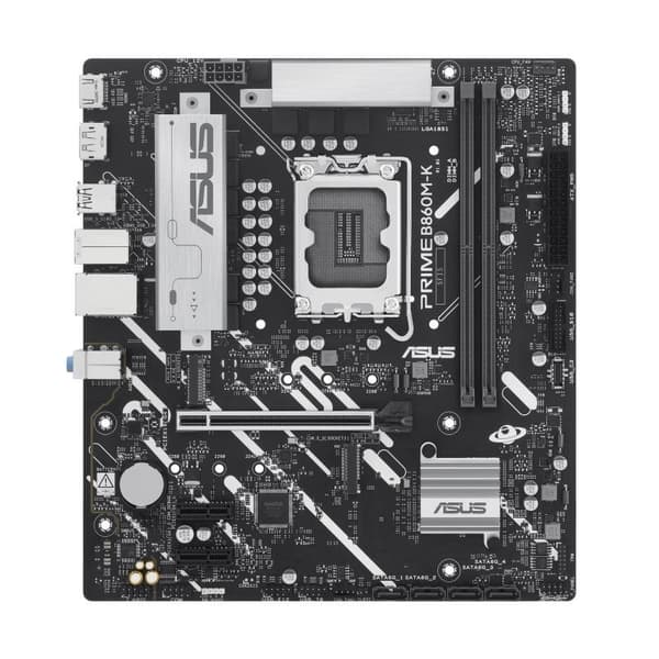 Hovedkort Intel b860 express (lga1851, micro-atx, minne ddr5, minnespor 2, 2xPCi-express 4.0 1x), Asus