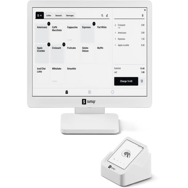 Kassasystem Lite och terminal Solo - SUMUP - POS Lite + Solo kortläsare Vit