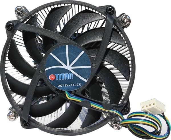 Titan DC-HA11TZ/RPW CPU-køler til Intel Socket LGA1700, lavprofildesign (65W) (DC-HA11TZ/RPW)