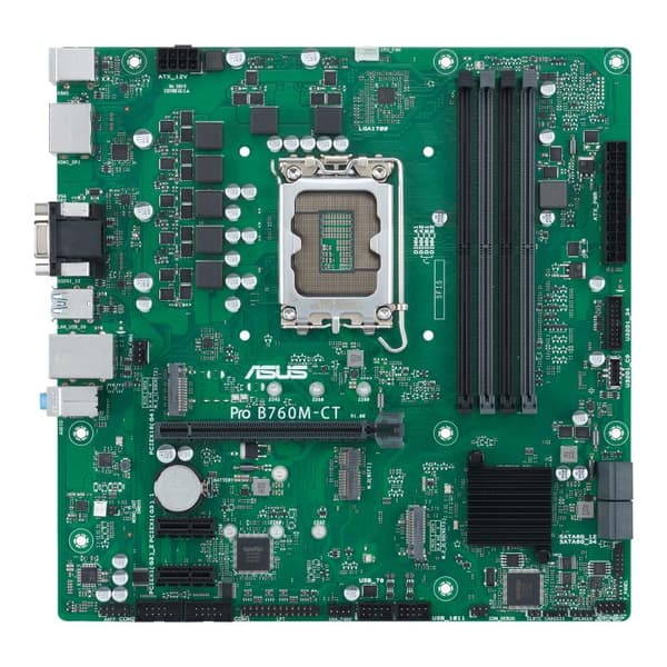 ASUS PRO B760M-CT-CSM - Intel - LGA 1700 - Intel® Celeron® - Intel® Pentium® Gold - Intel® Core™ i3 - Intel® Core™ i5 - Intel® Core™... - LGA 1700 - D