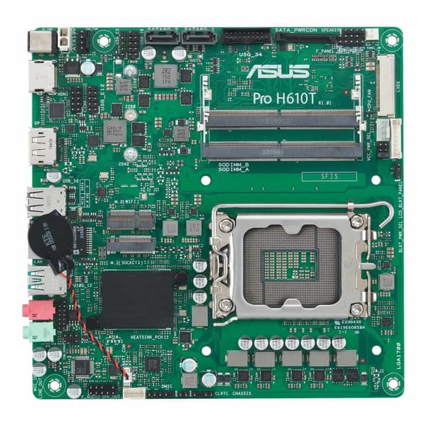 MB ASUS PRO H610T-CSM (Intel,1700,DDR5,tmITX) (90MB1G60-M0EAYC)