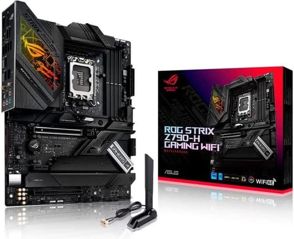 ASUS ROG STRIX Z790-H - Moderkort - SPEL - WIFI - (Intel,1700,DDR5,ATX) (90MB1E10-M0EAY0)