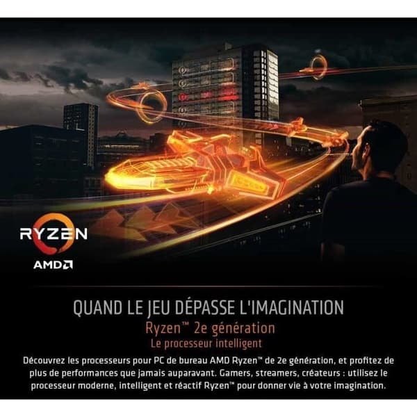 AMD Ryzen 7 2700 Processor - Ventiard Wraith Spire (LED) - YD2700BBAFBOX