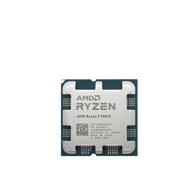AMD Ryzen 5 7600X CPU, 6 kärnor, upp till 5,3 GHz, DDR5-stöd