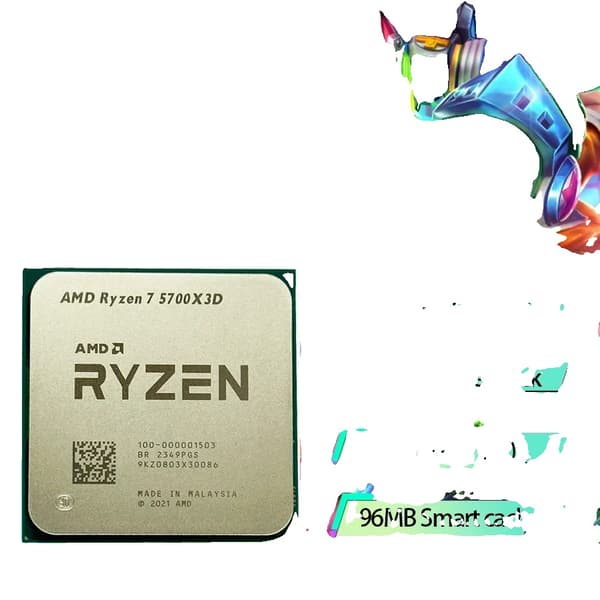 AMD Ryzen 7 5700X3D -prosessori, 8 ydintä, 16 säiettä, DDR5-tuki