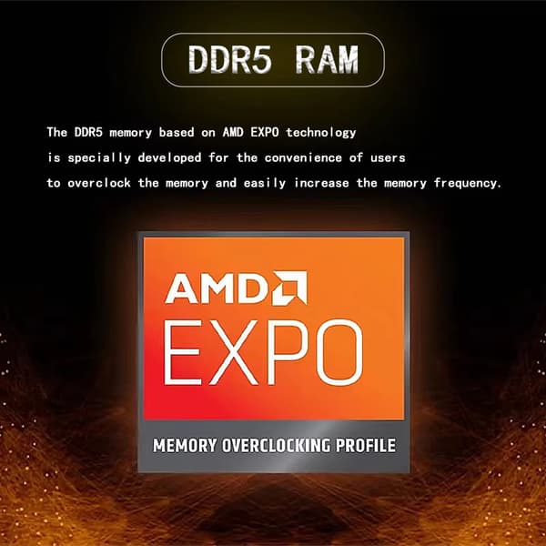 AMD Ryzen 7 7700-processor, 8 kärnor, 16 trådar, maximal boost-klocka 5,3 GHz
