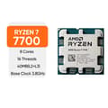 Miniatyrbild 1 av 4: AMD Ryzen 7 7700-processor, 8 kärnor, 16 trådar, maximal boost-klocka 5,3 GHz