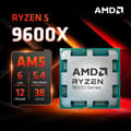 Miniatyrbillede 4 af 4: AMD Ryzen 5 9600X, 6-Core, 12-Tråd