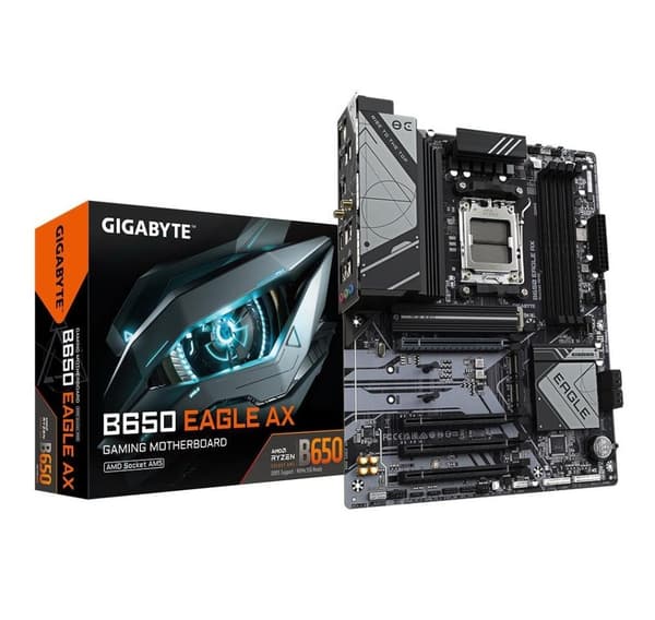 Moderkort, Gigabyte, amd b650 (sam5, atx, minne ddr5, minnesplatser 4, 1xpci-express 16x, 3xpci-express 3.0 16x, 3xm.2, 2xhdmi)