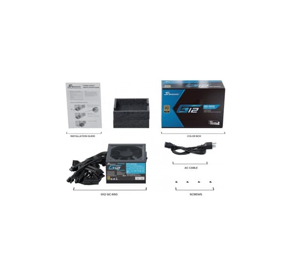 Strømforsyningsenhed, G12 GC 650W, Seasonic