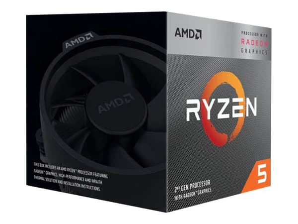 AMD Ryzen 5 3400G - 3.7 GHz - 4 kärnor - 8 trådar - 4 MB cache - Socket AM4 - Box