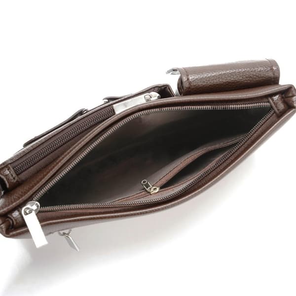 Crossbody Brysttaske Talje Fanny Pack Med Hul til Hovedtelefoner - Sort