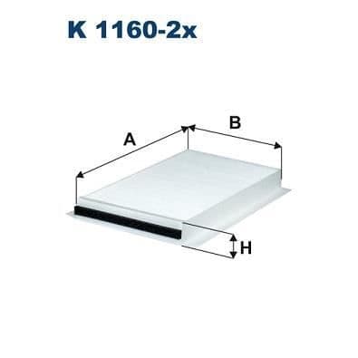 FILTRON Kabinluftsfilter K1160-2X