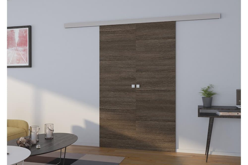 TOPIO Skjutdörr Garderob 146x205 cm Sonomaek