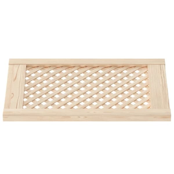 vidaXL Skåpluckor gallerdesign 2 st 39,5x61,5 cm massiv furu