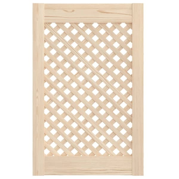 vidaXL Skåpluckor gallerdesign 2 st 39,5x61,5 cm massiv furu