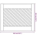 Miniatyrbild 5 av 6: vidaXL Skåpluckor gallerdesign 2 st 49,5x39,5 cm massiv furu
