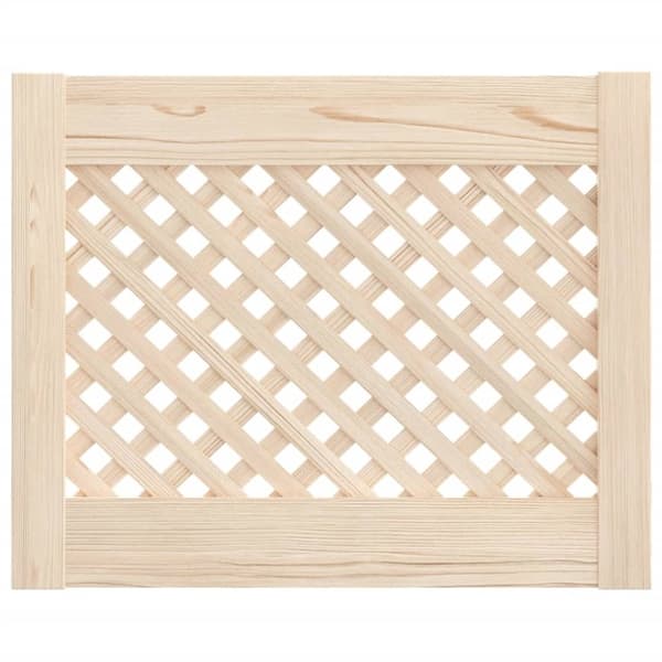 vidaXL Skåpluckor gallerdesign 2 st 49,5x39,5 cm massiv furu