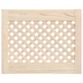 Miniatyrbild 2 av 6: vidaXL Skåpluckor gallerdesign 2 st 49,5x39,5 cm massiv furu