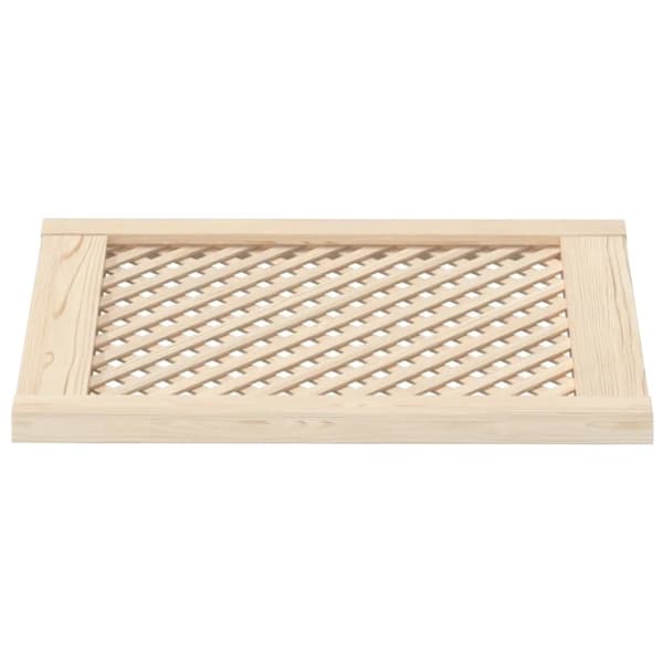 vidaXL Skåpluckor gallerdesign 2 st 49,5x61,5 cm massiv furu