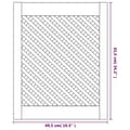 Miniatyrbild 5 av 6: vidaXL Skåpluckor gallerdesign 2 st 49,5x61,5 cm massiv furu