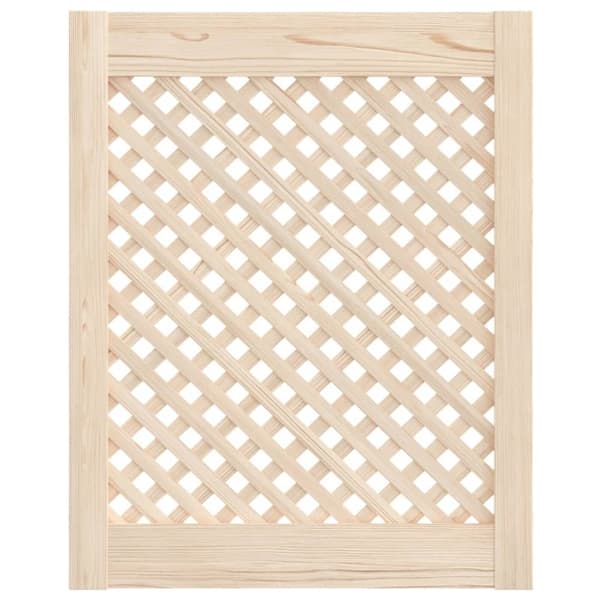 vidaXL Skåpluckor gallerdesign 2 st 49,5x61,5 cm massiv furu