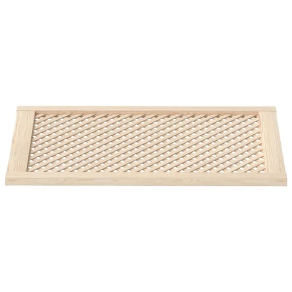 vidaXL Skåpluckor gallerdesign 2 st 59,5x99 cm massiv furu