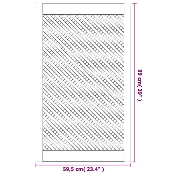 vidaXL Skåpluckor gallerdesign 2 st 59,5x99 cm massiv furu