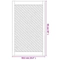 Miniatyrbild 5 av 6: vidaXL Skåpluckor gallerdesign 2 st 59,5x99 cm massiv furu