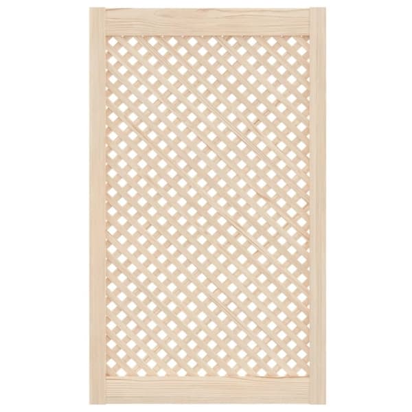 vidaXL Skåpluckor gallerdesign 2 st 59,5x99 cm massiv furu