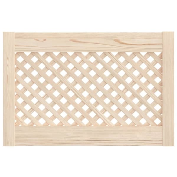 vidaXL skabslåger 2 stk. 59,5x39,5 cm gitterdesign massivt fyrretræ