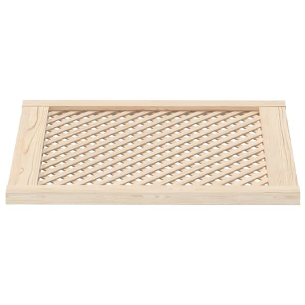 vidaXL skabslåger 2 stk. 59,5x69 cm gitterdesign massivt fyrretræ