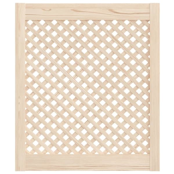 vidaXL skabslåger 2 stk. 59,5x69 cm gitterdesign massivt fyrretræ