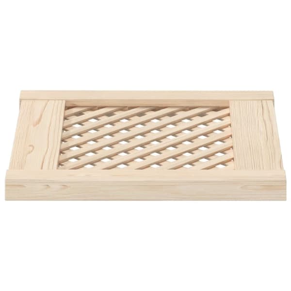 vidaXL skabslåger 2 stk. 39,5x39,5 cm gitterdesign massivt fyrretræ