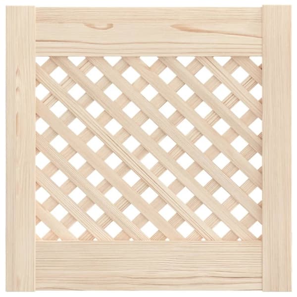 vidaXL skabslåger 2 stk. 39,5x39,5 cm gitterdesign massivt fyrretræ