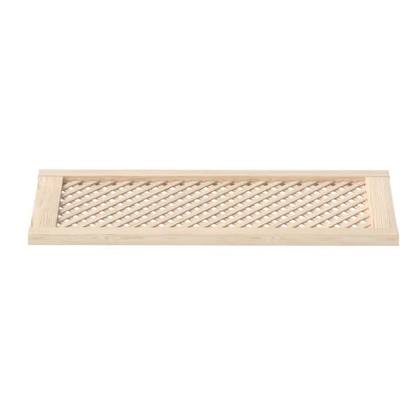 vidaXL skabslåger 2 stk. 39,5x99 cm gitterdesign massivt fyrretræ