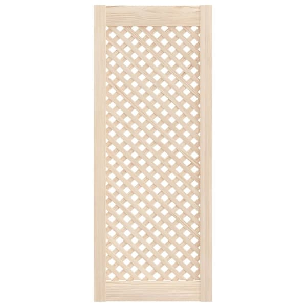 vidaXL skabslåger 2 stk. 39,5x99 cm gitterdesign massivt fyrretræ