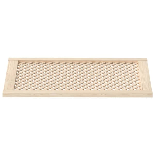 vidaXL skabslåger 2 stk. 49,5x99 cm gitterdesign massivt fyrretræ