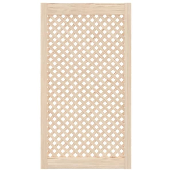 vidaXL skabslåger 2 stk. 49,5x99 cm gitterdesign massivt fyrretræ