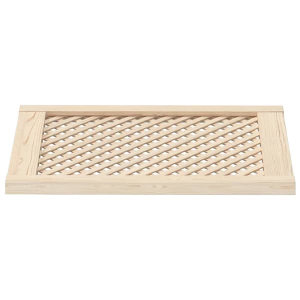 vidaXL skabslåger 2 stk. 49,5x69 cm gitterdesign massivt fyrretræ