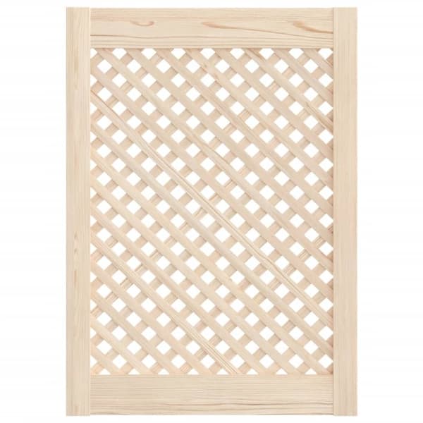 vidaXL skabslåger 2 stk. 49,5x69 cm gitterdesign massivt fyrretræ
