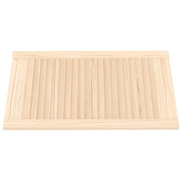 skabslåge 69x39,4 cm lameldesign massivt fyrretræ