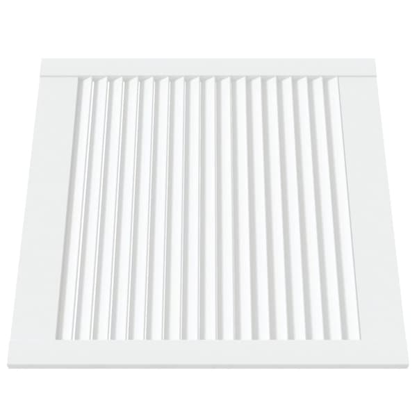 skabslåger 2 stk. 61,5x59,4 cm lameldesign massivt fyr hvid
