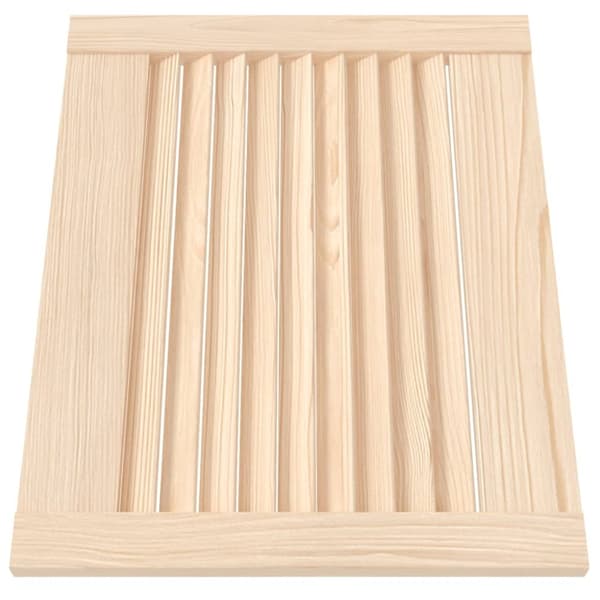 Skåpluckor lamelldesign 2 st 39,5x49,4 cm massiv furu