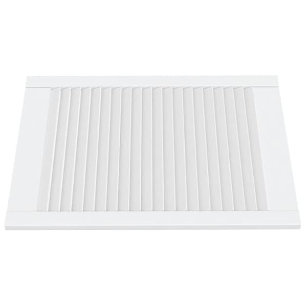 skabslåger 4 stk. 69x49,4 cm lameldesign massivt fyr hvid